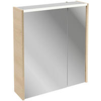SPIEGELSCHRANK 60/68,3/16,5 cm  - Eichefarben/Silberfarben, MODERN, Glas/Holzwerkstoff (60/68,3/16,5cm) - Voleo