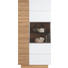 VITRINE in massiv, mehrschichtige Massivholzplatte (Tischlerplatte) Wildeiche Eichefarben, Weiß - Eichefarben/Weiß, Design, Glas/Holz (96/202/42cm) - Voglauer VITRINE in massiv, mehrschichtige Massivholzplatte (Tischlerplatte) Wildeiche Eichefarben, Weiß - Eichefarben/Weiß, Design, Glas/Holz (96/202/42cm) - Voglauer