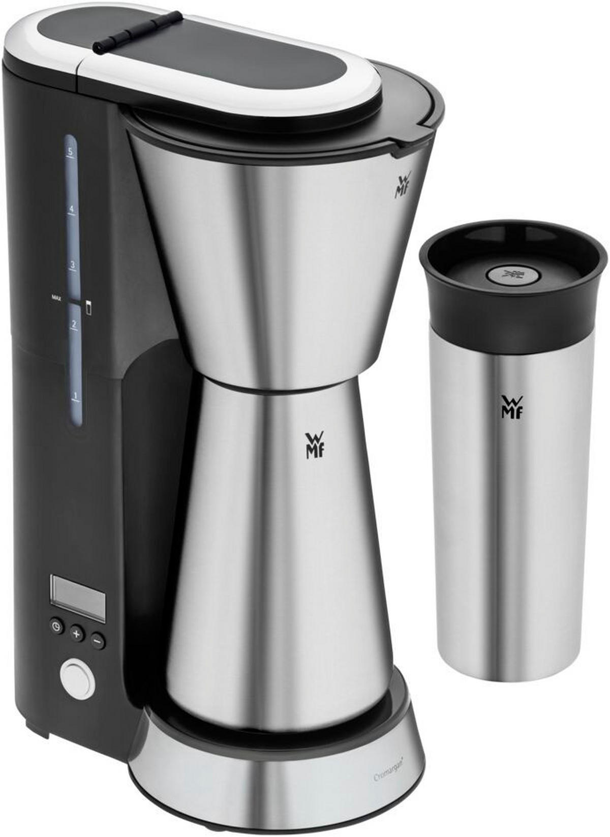 THERMO-KAFFEEMASCHINE Küchenminis  - Silberfarben/Schwarz, Basics, Metall - WMF