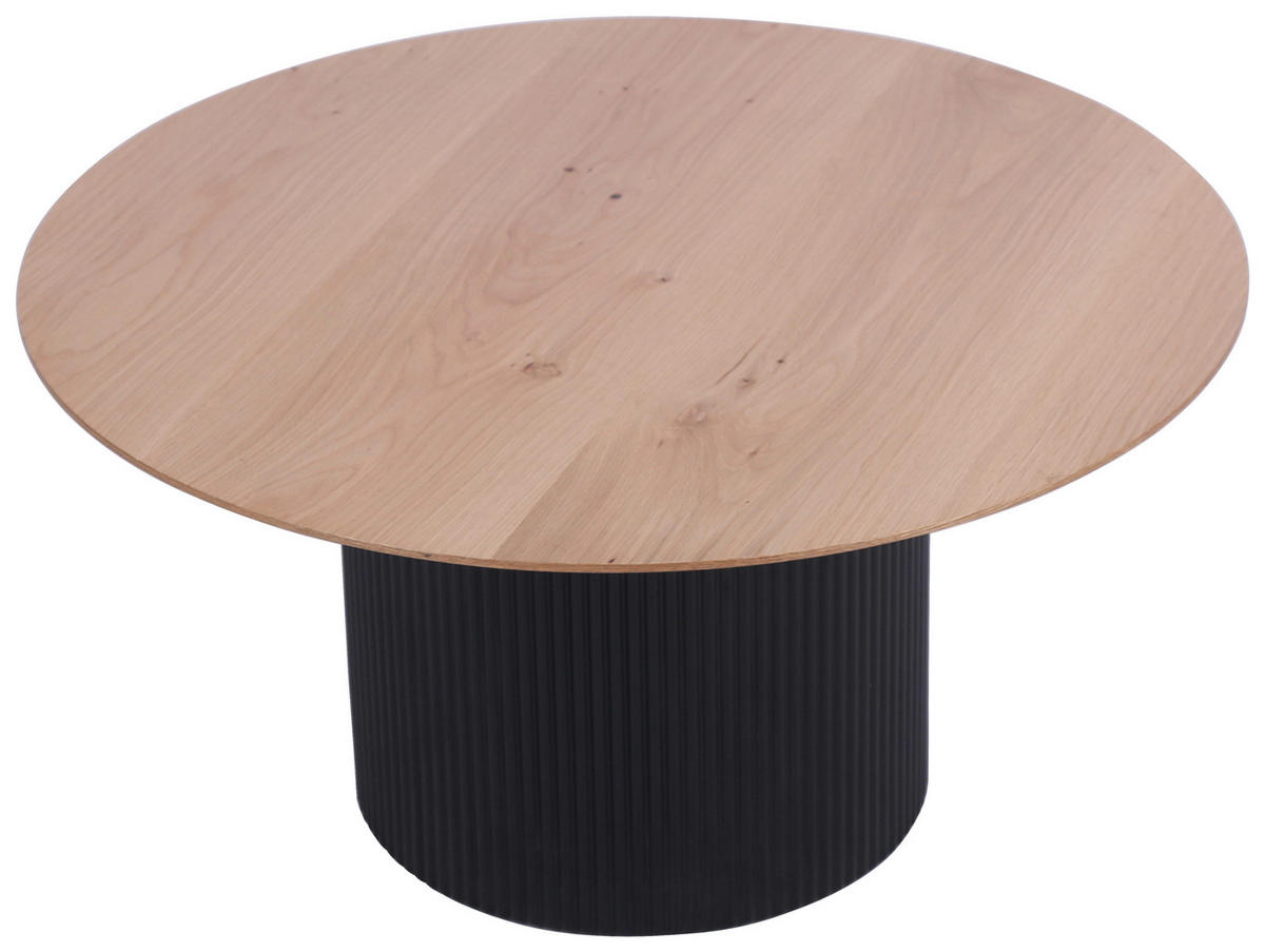 KONFERENČNÝ STOLÍK, čierna, farba duba, drevo, kompozitné drevo, 80/80/40 cm - čierna/farba duba, Design, drevo/kompozitné drevo (80/80/40cm) - Stylife