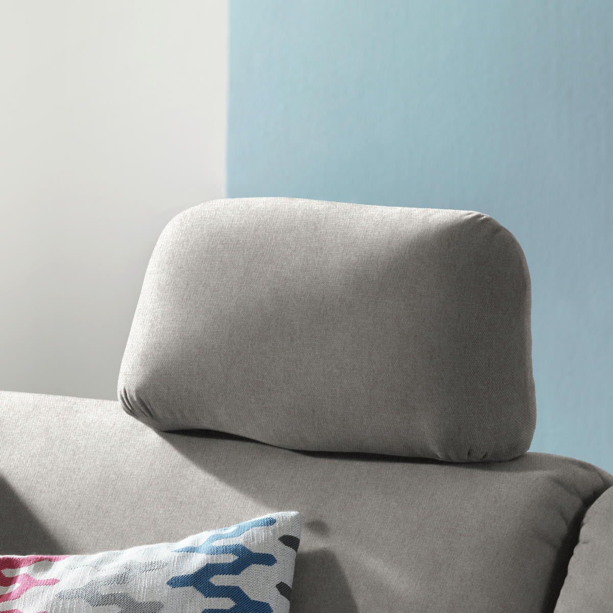 ECKSOFA in Flachgewebe Naturfarben  227/208 cm  - Eichefarben/Rot, KONVENTIONELL, Holz/Textil (227/208cm) - Sedda