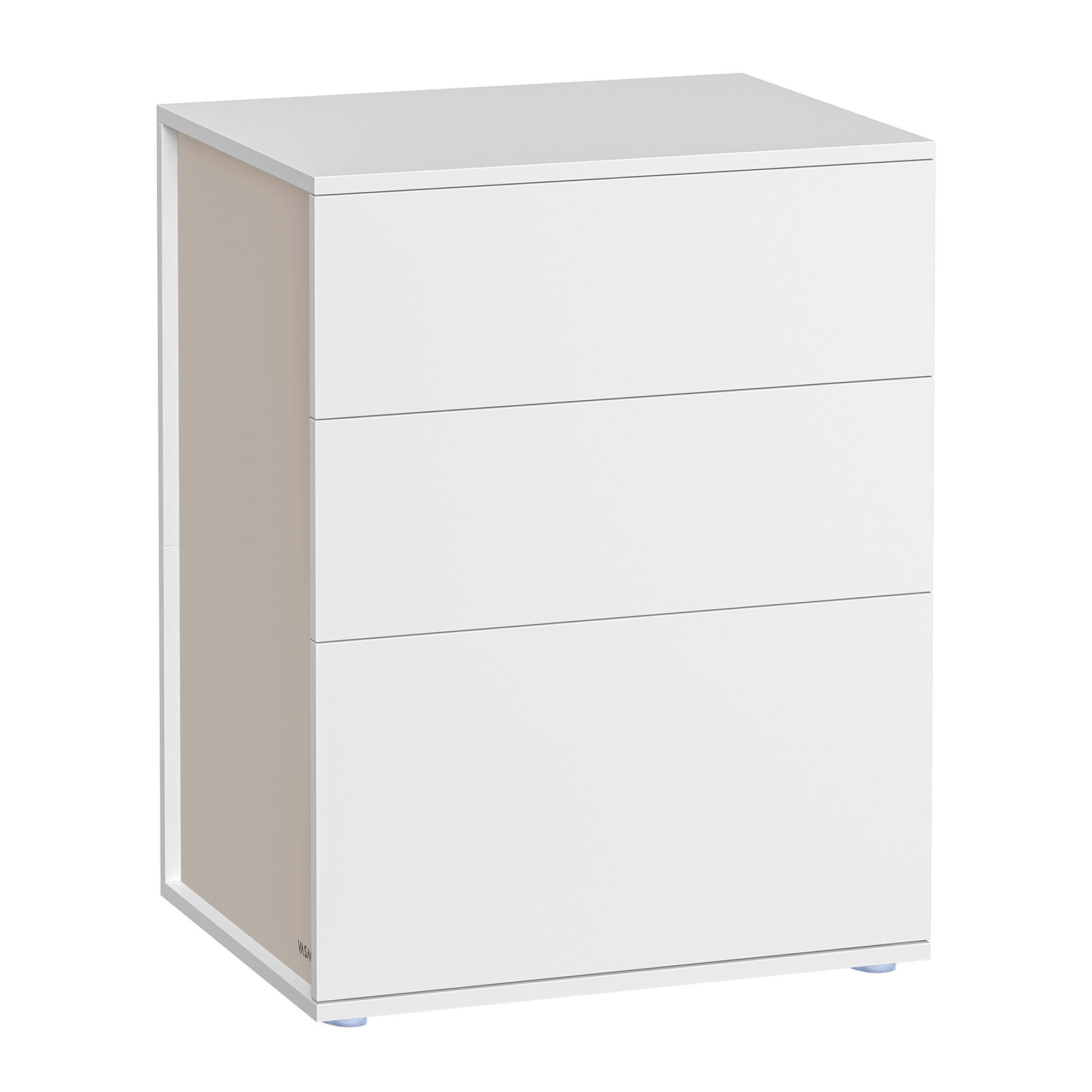 NACHTTISCH 45/58,7/35 cm  - Beige/Weiß, MODERN, Holzwerkstoff (45/58,7/35cm) - MID.YOU