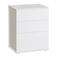 NACHTTISCH 45/58,7/35 cm  in Weiß, Beige  - Beige/Weiß, MODERN, Holzwerkstoff (45/58,7/35cm) - MID.YOU