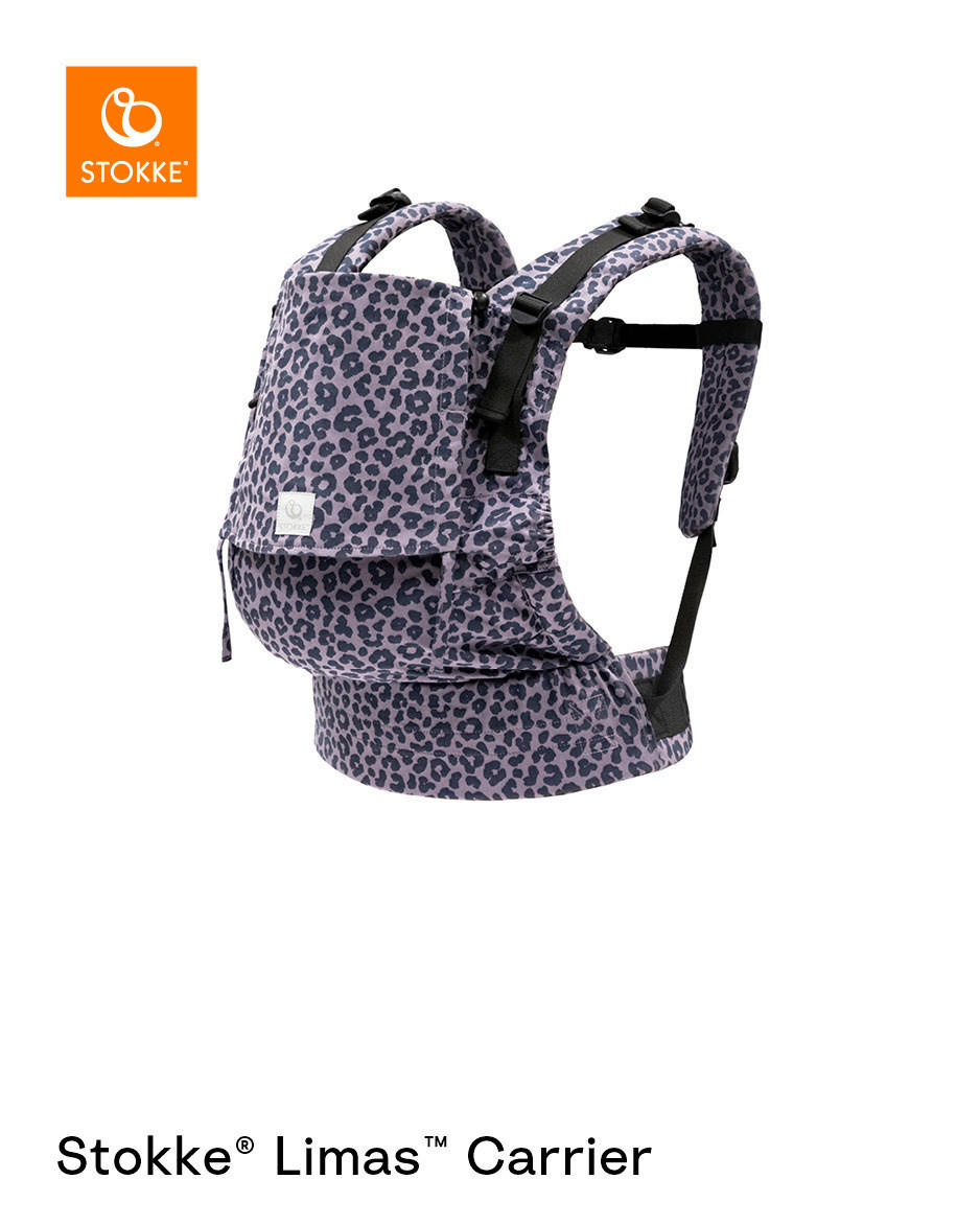BABYTRAGE Limas Carrier Flex  - Lila/Schwarz, Basics, Textil - Stokke