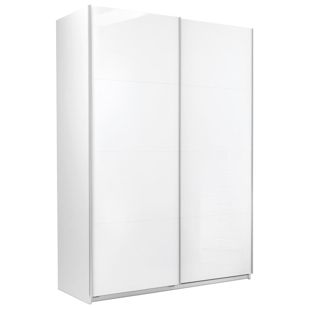 P & B SKRIŇA S POSUVNÝMI DVERAMI, biela, 150/210/62 cm