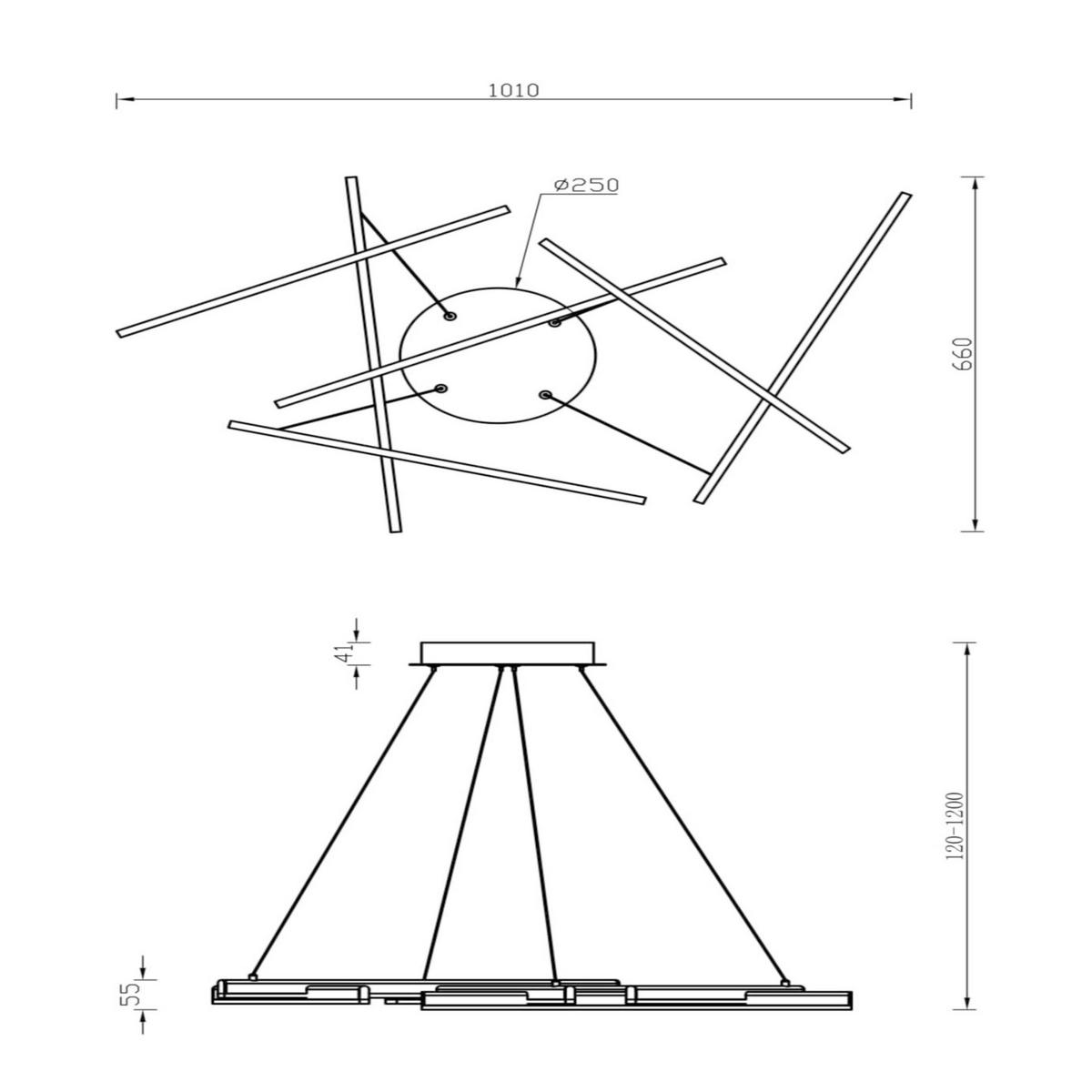 PENDELLAMPA 101/5,5/66 cm  - guldfärgad, Basics, metall/plast (101/5,5/66cm) - MAYTONI