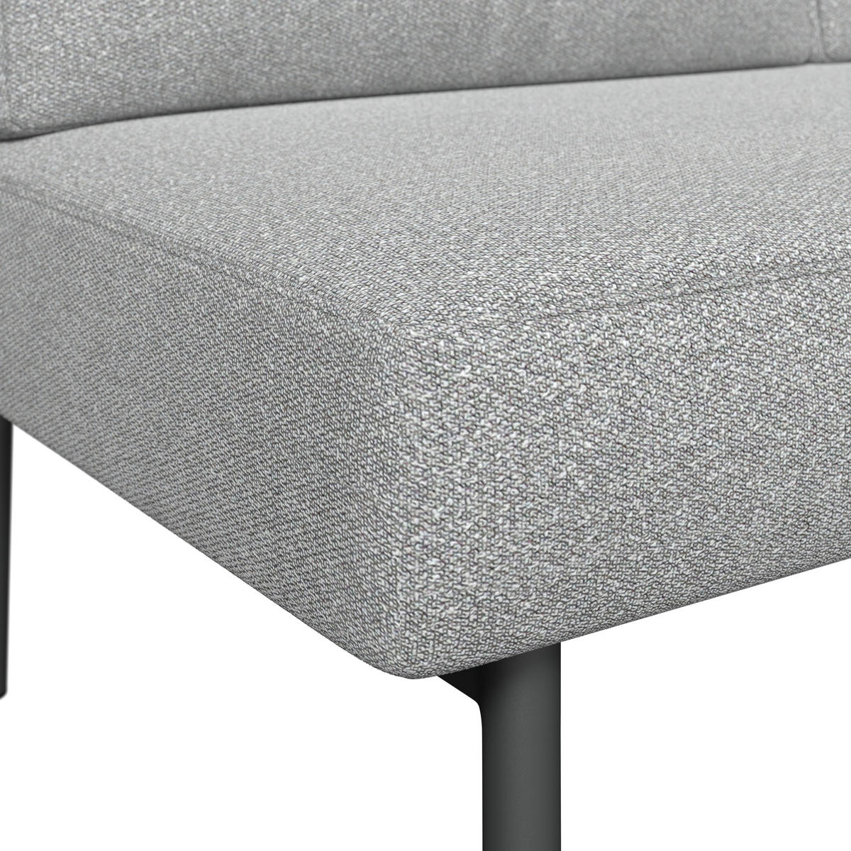 LOUNGEGARNITUR 218/188 cm Aluminium, Stahl  - Anthrazit/Hellgrau, MODERN, Kunststoff/Textil (218/188cm) - Ambia Garden