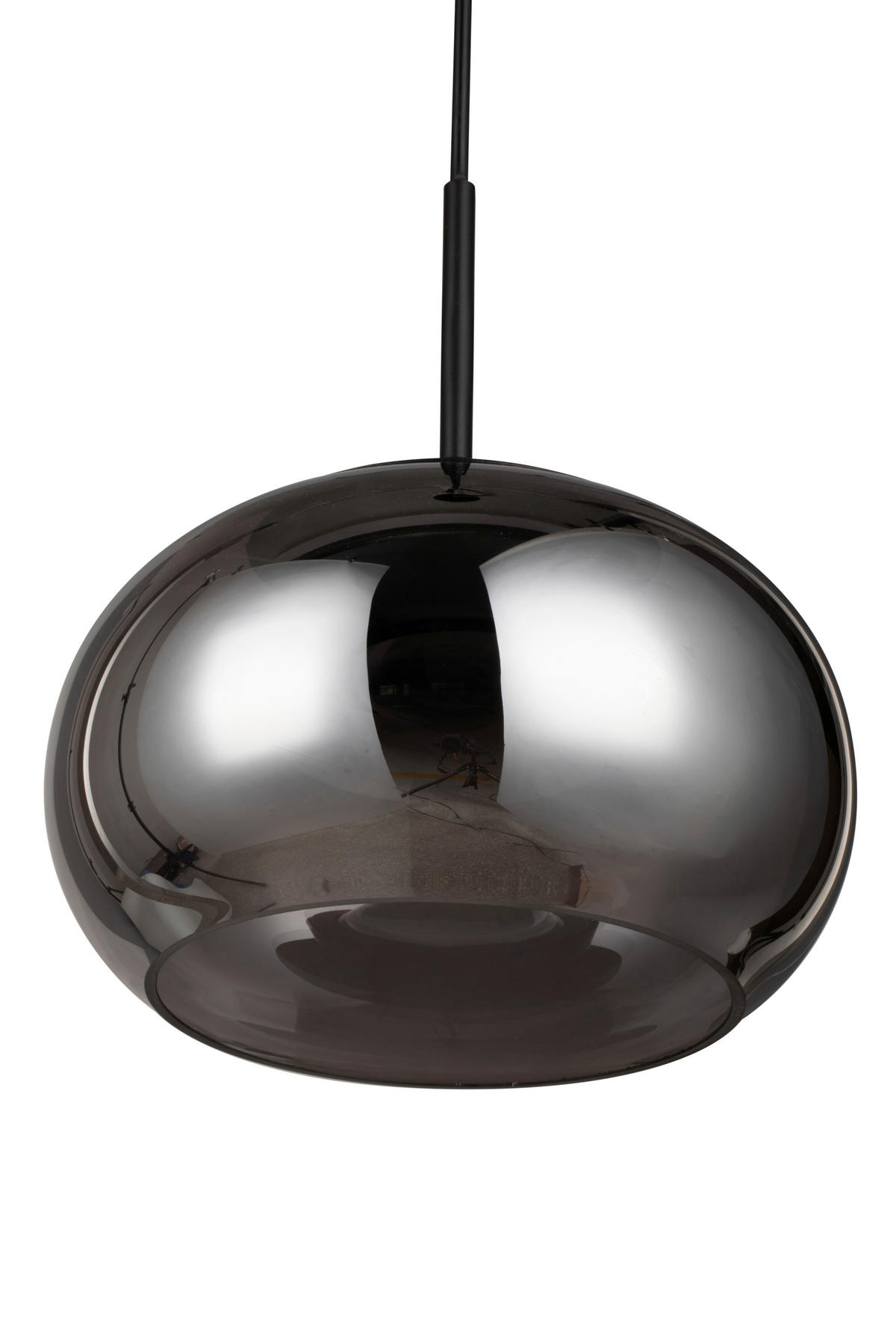 LED-HÄNGELEUCHTE Mila 23/150 cm   - Schwarz, Design, Glas/Metall (23/150cm) - Novel