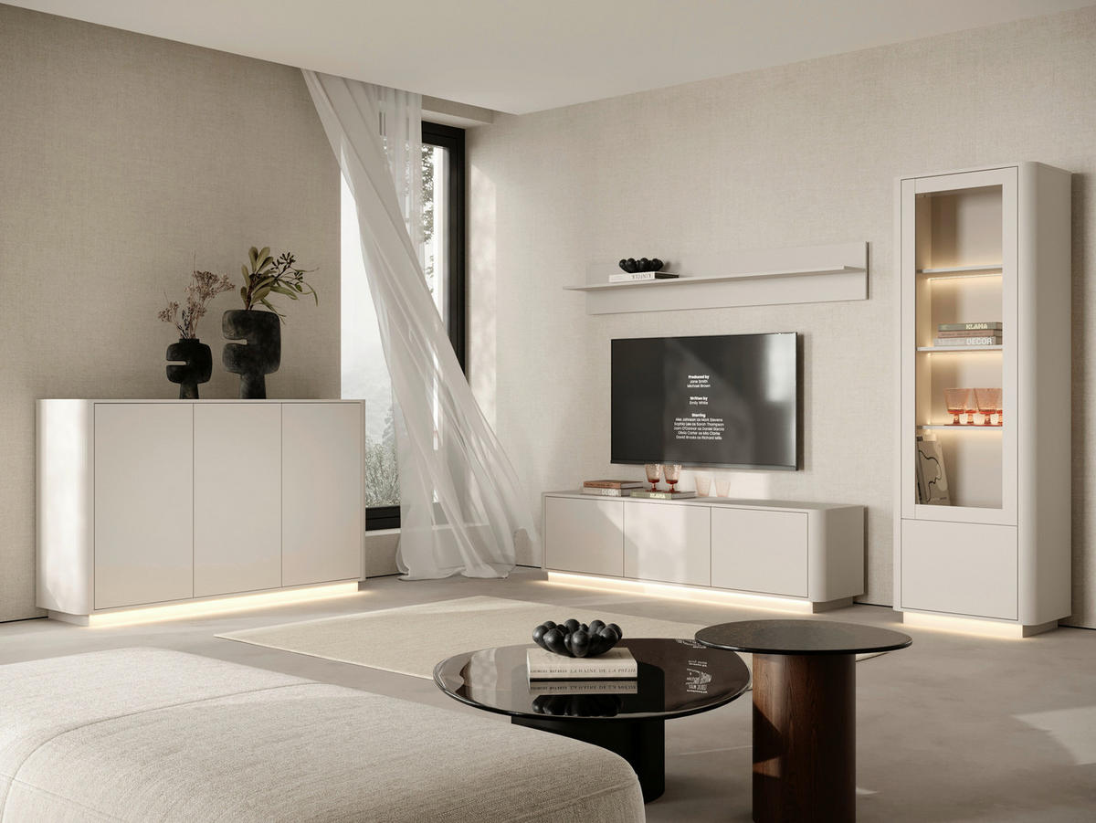KOMMODE , 164,4/101,2/40 cm,  - Kaschmir, Design, Holzwerkstoff (164,4/101,2/40cm) - MID.YOU