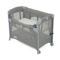 REISEBETT Kubbie Sleep Hellgrau, Dunkelgrau  - Dunkelgrau/Hellgrau, Basics (53,5/81/100cm) - Joie