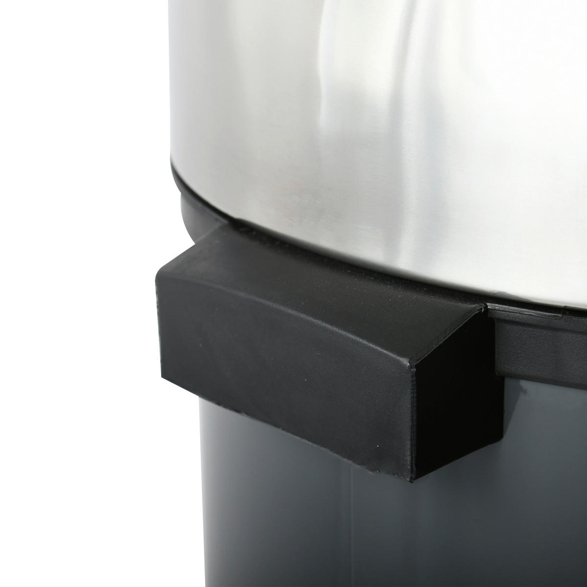 ABFALLEIMER 30 l  Metall  - Dunkelgrau/Schwarz, Basics, Kunststoff/Metall (35/66/35cm) - Spirella