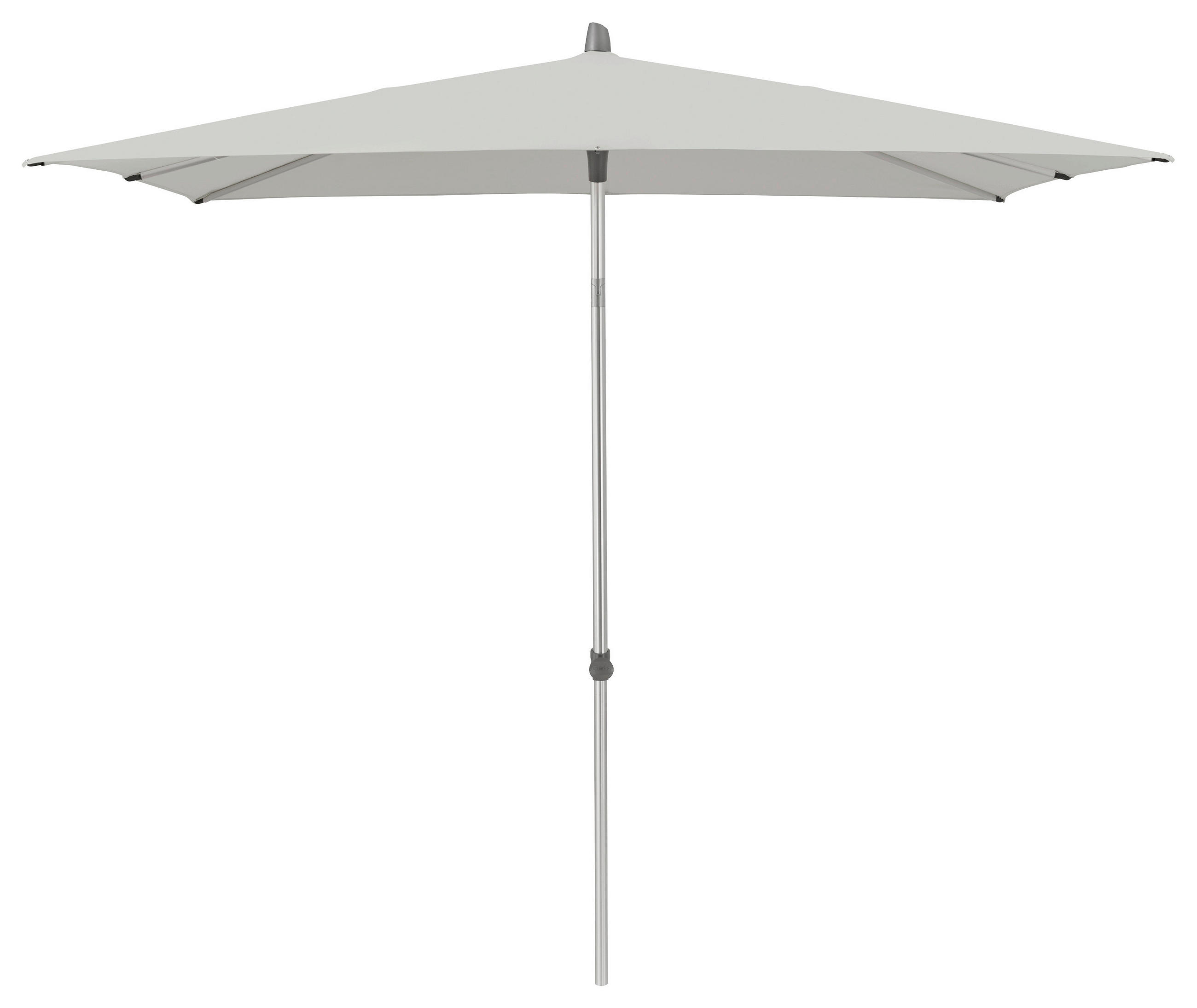 SONNENSCHIRM 250x200 cm Hellgrau  - Silberfarben/Hellgrau, KONVENTIONELL, Textil/Metall (250/200cm) - Glatz