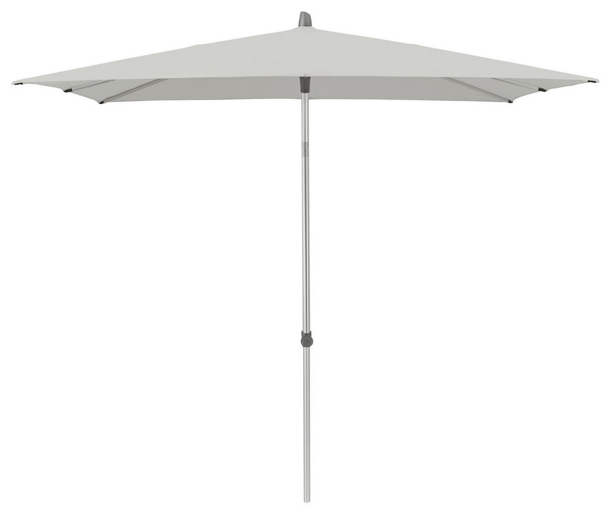 SONNENSCHIRM 200X200 cm Hellgrau  - Silberfarben/Hellgrau, Basics, Textil/Metall (200/200cm) - Glatz