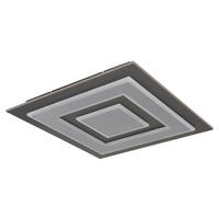 LED-TAKLAMPA 48/48/5,2 cm  - opal/grå, Basics, metall/plast (48/48/5,2cm)