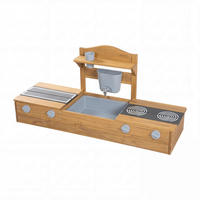 SANDKASTEN  - Teakfarben, Basics, Holz/Kunststoff (116/54/37cm) - Roba