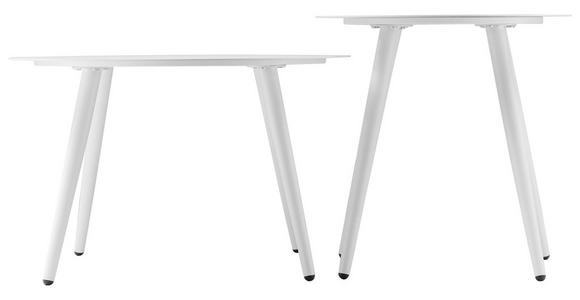 COUCHTISCHSET 45-60/45-60/38-45,5 cm rund Weiß - Weiß, Design, Metall (45-60/45-60/38-45,5cm) - Carryhome