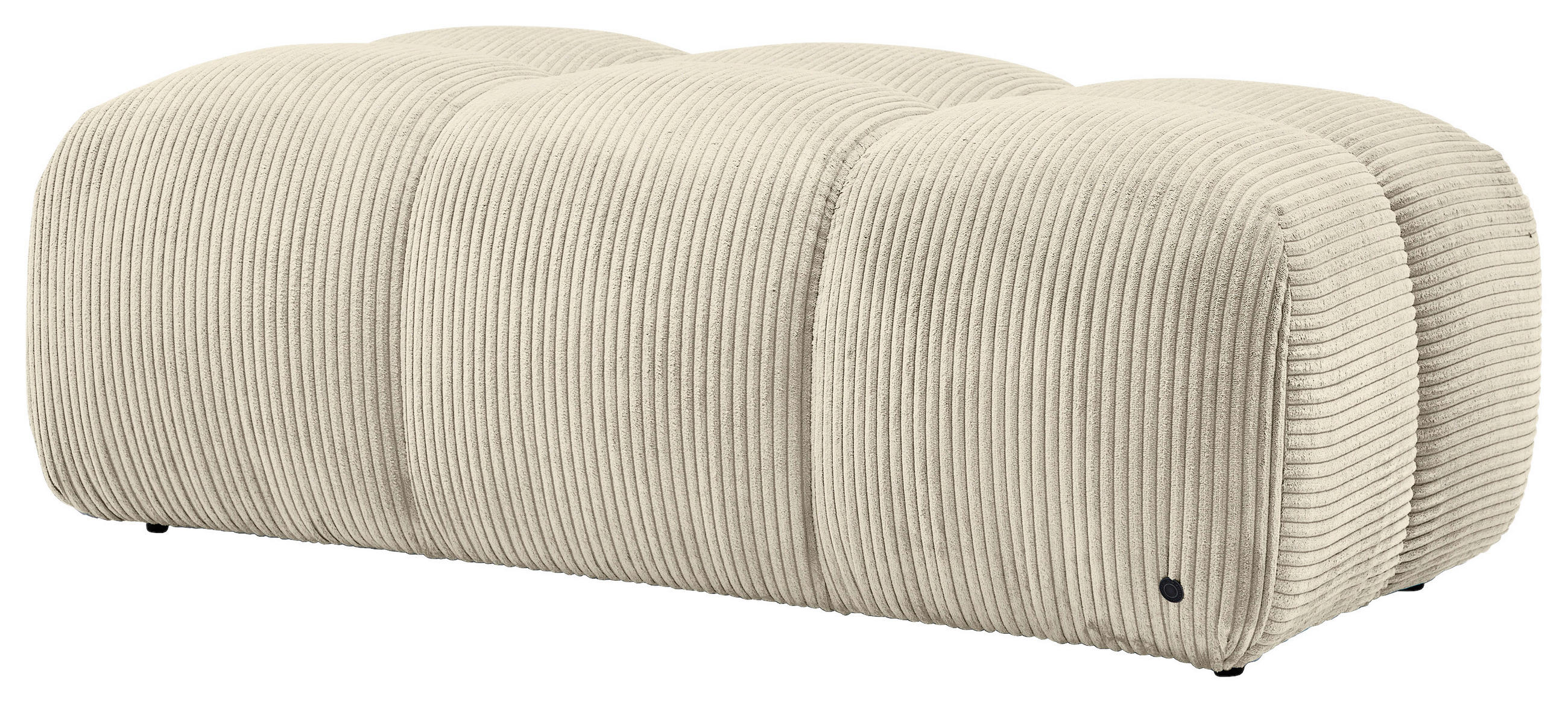 HOCKER Cord Beige  - Beige/Schwarz, KONVENTIONELL, Kunststoff/Textil (105/43/90cm) - Tom Tailor