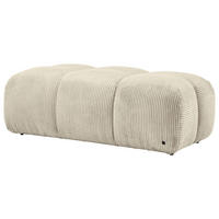HOCKER Cord Beige  - Beige/Schwarz, KONVENTIONELL, Kunststoff/Textil (105/43/90cm) - Tom Tailor