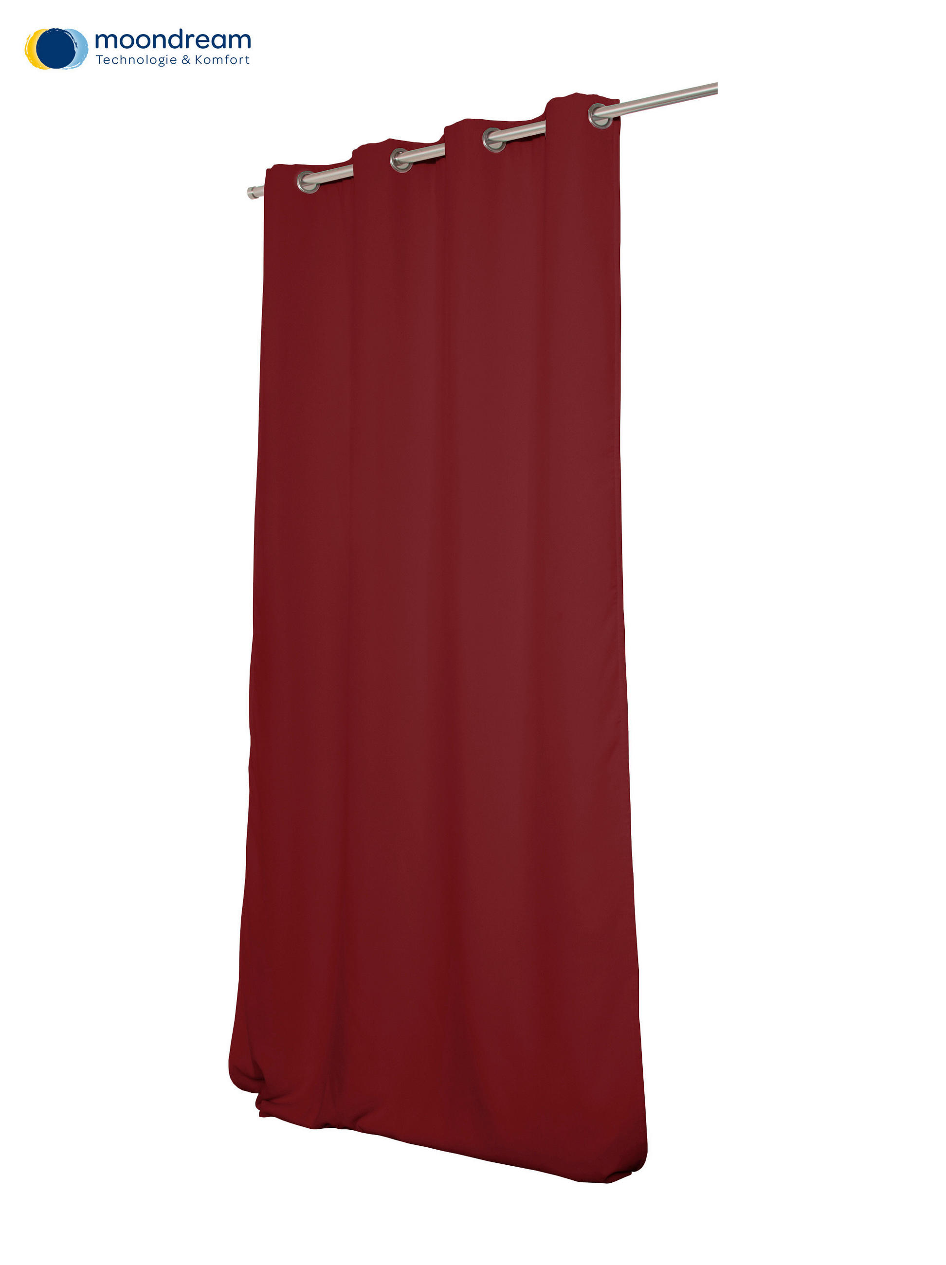 VERDUNKELUNGSVORHANG Verdunkelung  - Rot, Design, Textil (145/260cm)