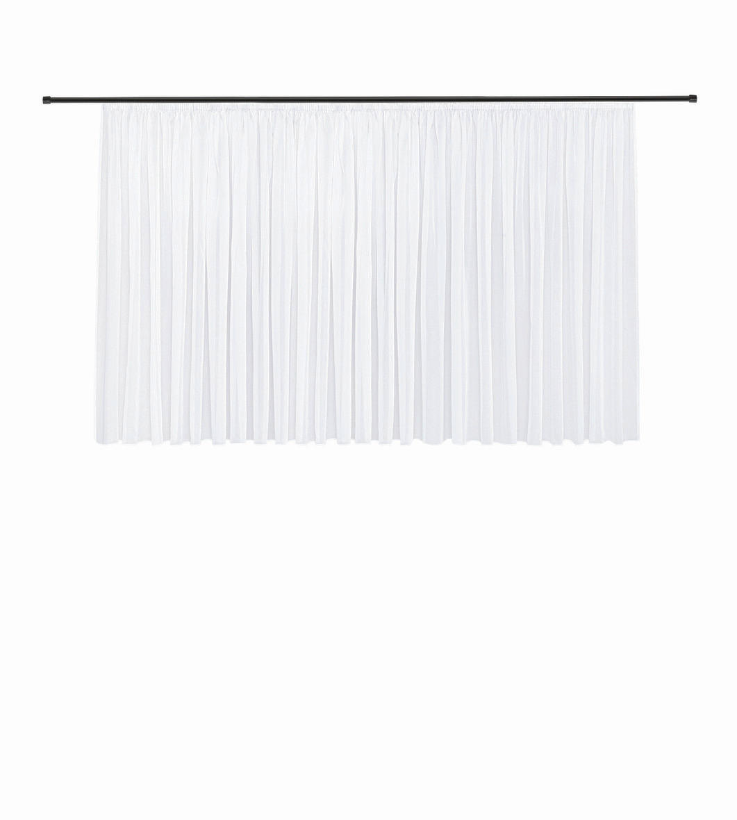 FERTIGSTORE  transparent  450/150 cm   - Weiß, Basics, Textil (450/150cm)