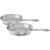 PFANNENSET Catania Edelstahl 2-teilig  - Edelstahlfarben, Basics, Metall - Fissler