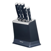 BLOK NA NOŽE  6dílné - tmavě modrá, Konvenční, kov/plast - Tefal
