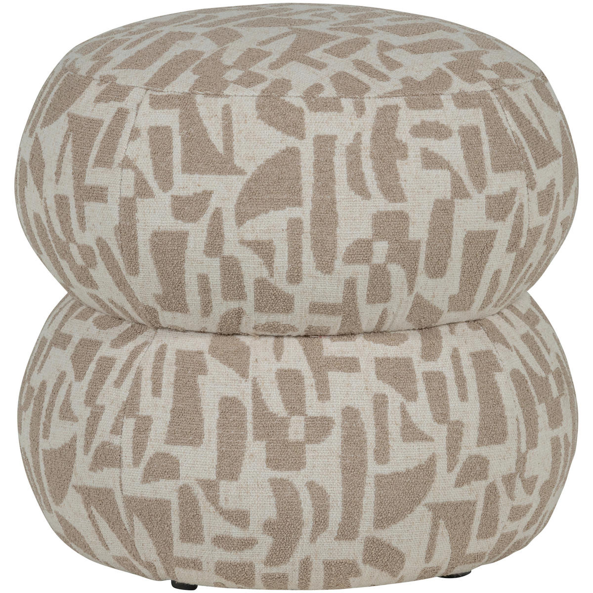 POUF in Sandfarben Textil  - Sandfarben, Design, Textil (43/40/43cm) - Livetastic