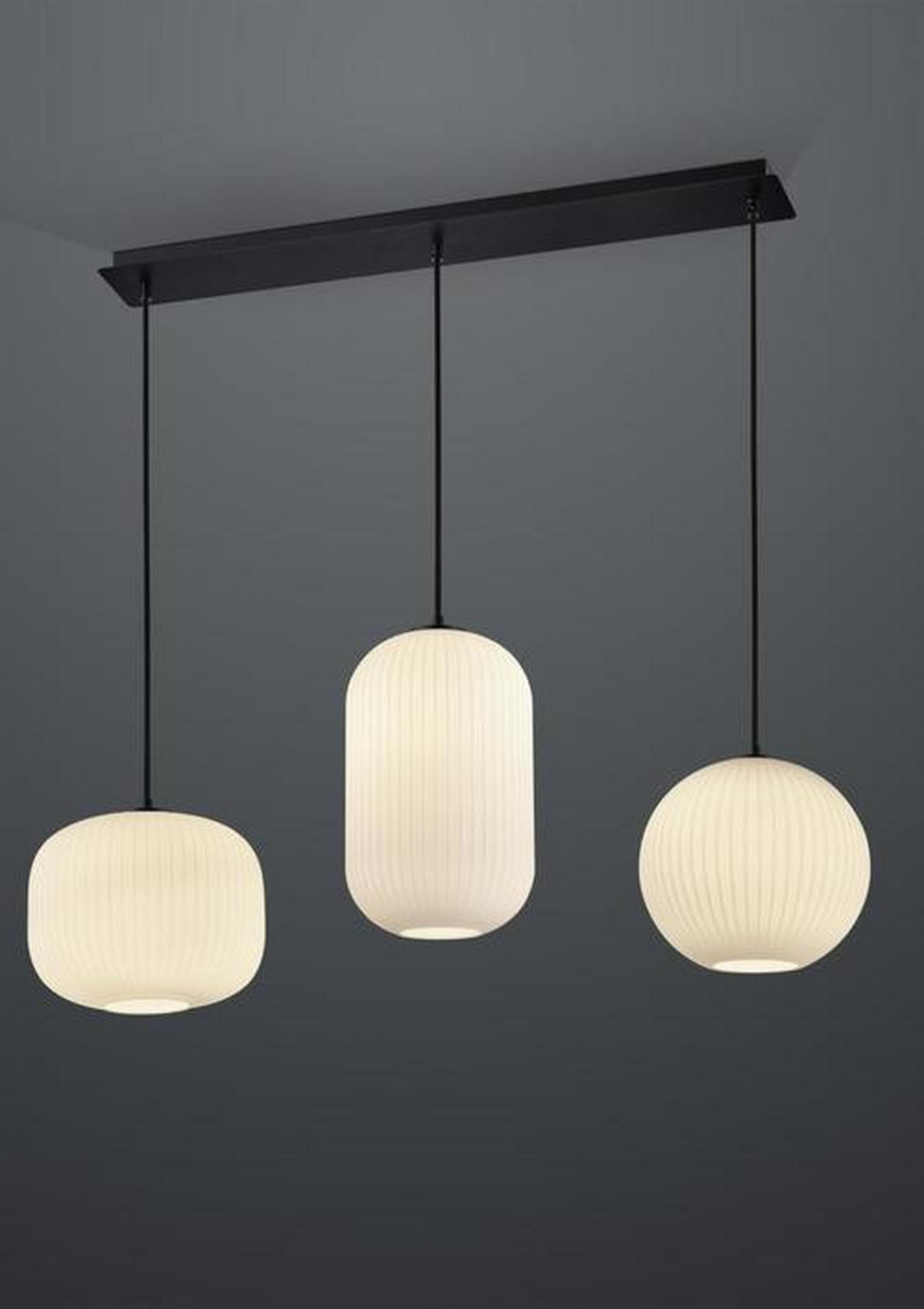 ZÁVĚSNÉ SVÍTIDLO, 100/150 cm  - černá, Design, kov (100/150cm) - Dieter Knoll