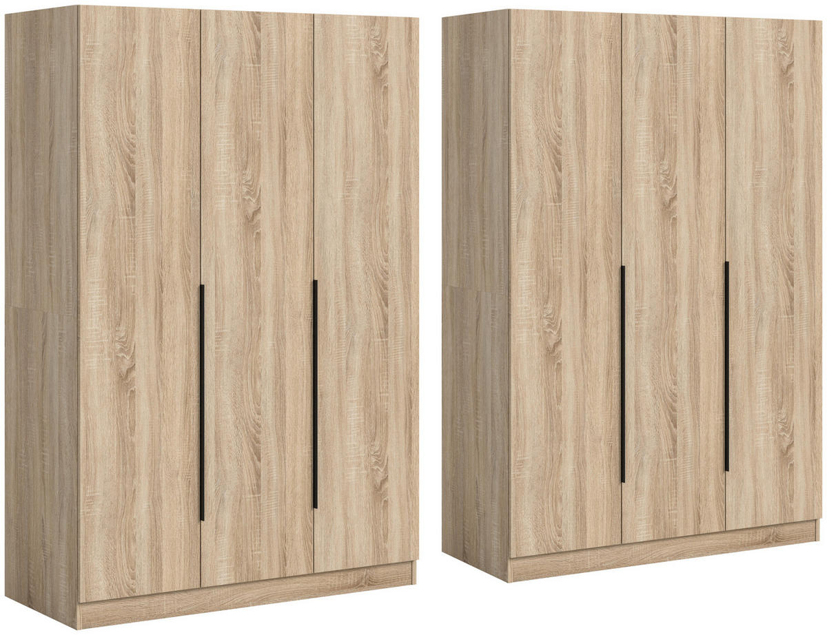 DREHTÜRENSCHRANK  in Sonoma Eiche  - Sonoma Eiche, MODERN, Holzwerkstoff (240/181/52cm) - MID.YOU