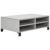 COUCHTISCH Farbglas, Hartglas 110/70/37,9 cm rechteckig Hellgrau, Grau  - Hellgrau/Schwarz, Design, Glas/Holzwerkstoff (110/70/37,9cm) - Hom`in