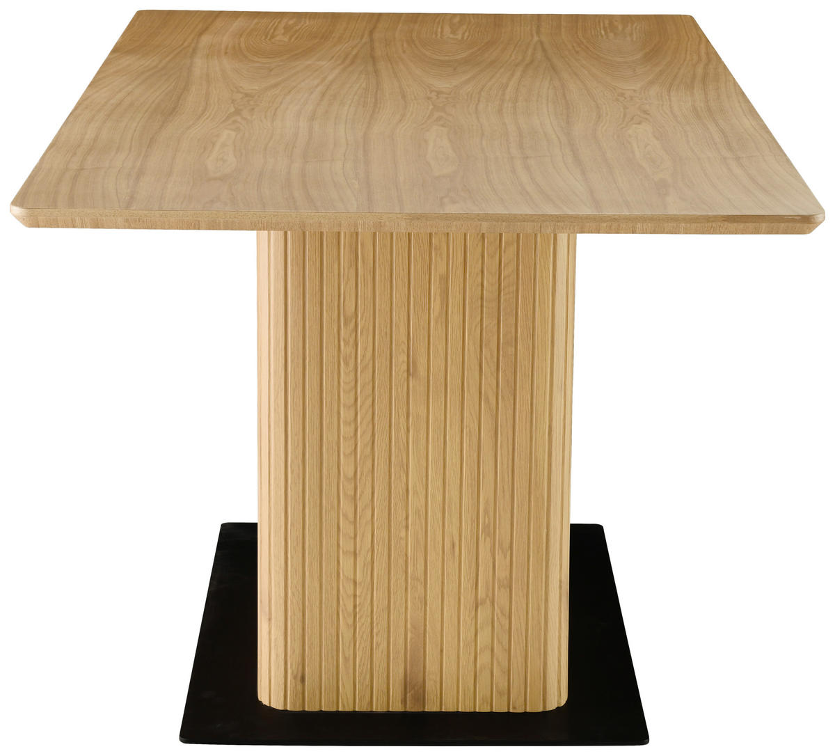 ESSTISCH Eiche furniert rechteckig Eichefarben  - Eichefarben/Schwarz, LIFESTYLE, Holz/Holzwerkstoff (160/90/75cm) - MID.YOU