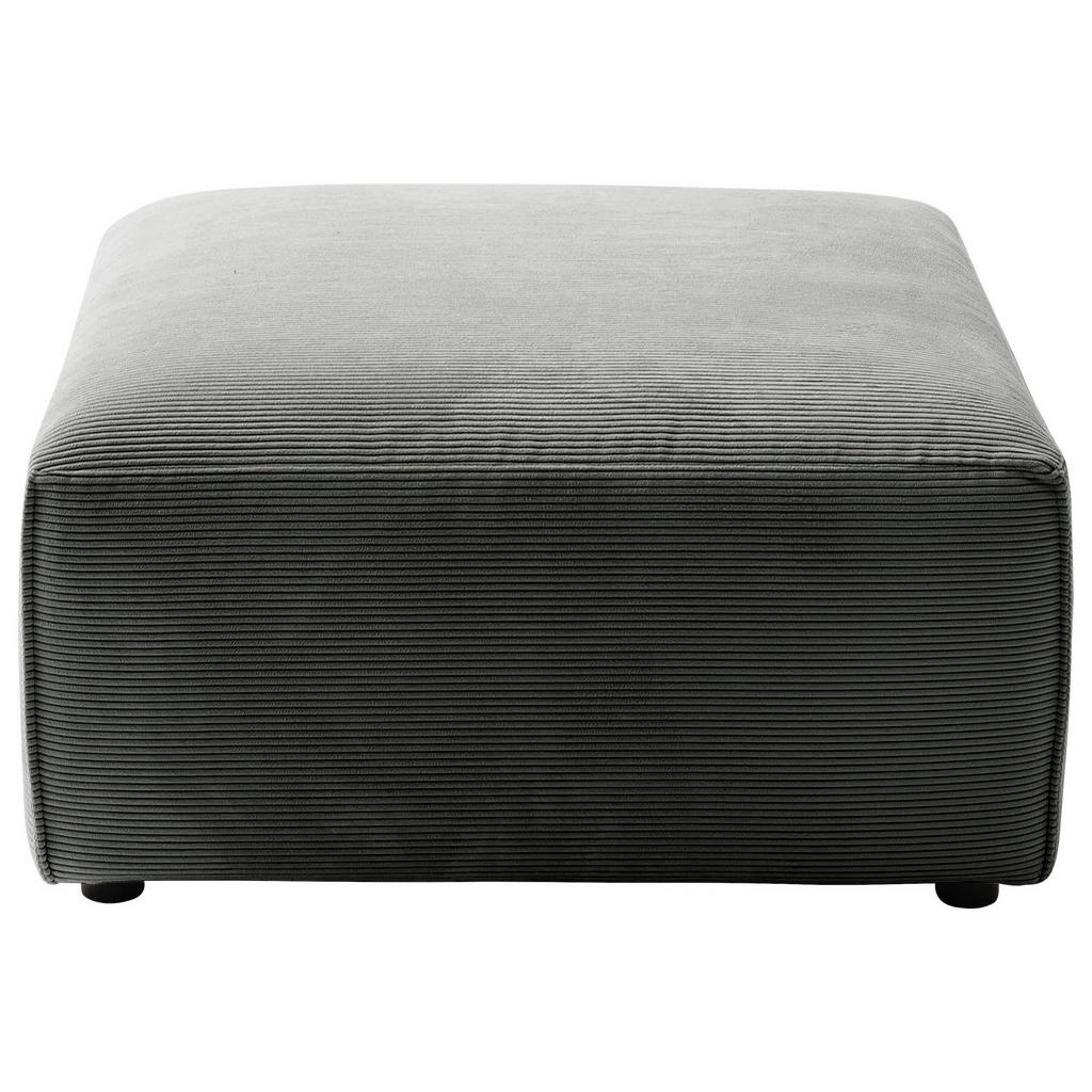 Thumbnail - Pure Home Lifestyle Hocker, Anthrazit, Textil, quadratisch, 80x71x80 cm, Goldenes M, Oeko-Tex® Standard 100, DGM-Klimapa...