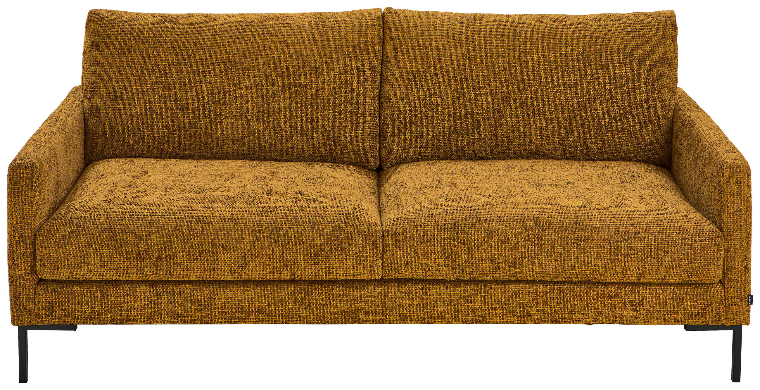 3-SITZER-SOFA Webstoff Gelb  - Gelb/Schwarz, KONVENTIONELL, Textil/Metall (196/78/90cm) - Hom`in