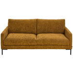 3-SITZER-SOFA in Webstoff Gelb  - Gelb/Schwarz, KONVENTIONELL, Textil/Metall (196/78/90cm) - Hom`in