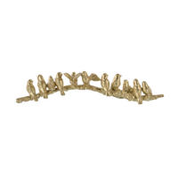 DEKOVOGEL - Goldfarben, LIFESTYLE, Kunststoff/Metall (43,5/9/9cm) - X-Mas