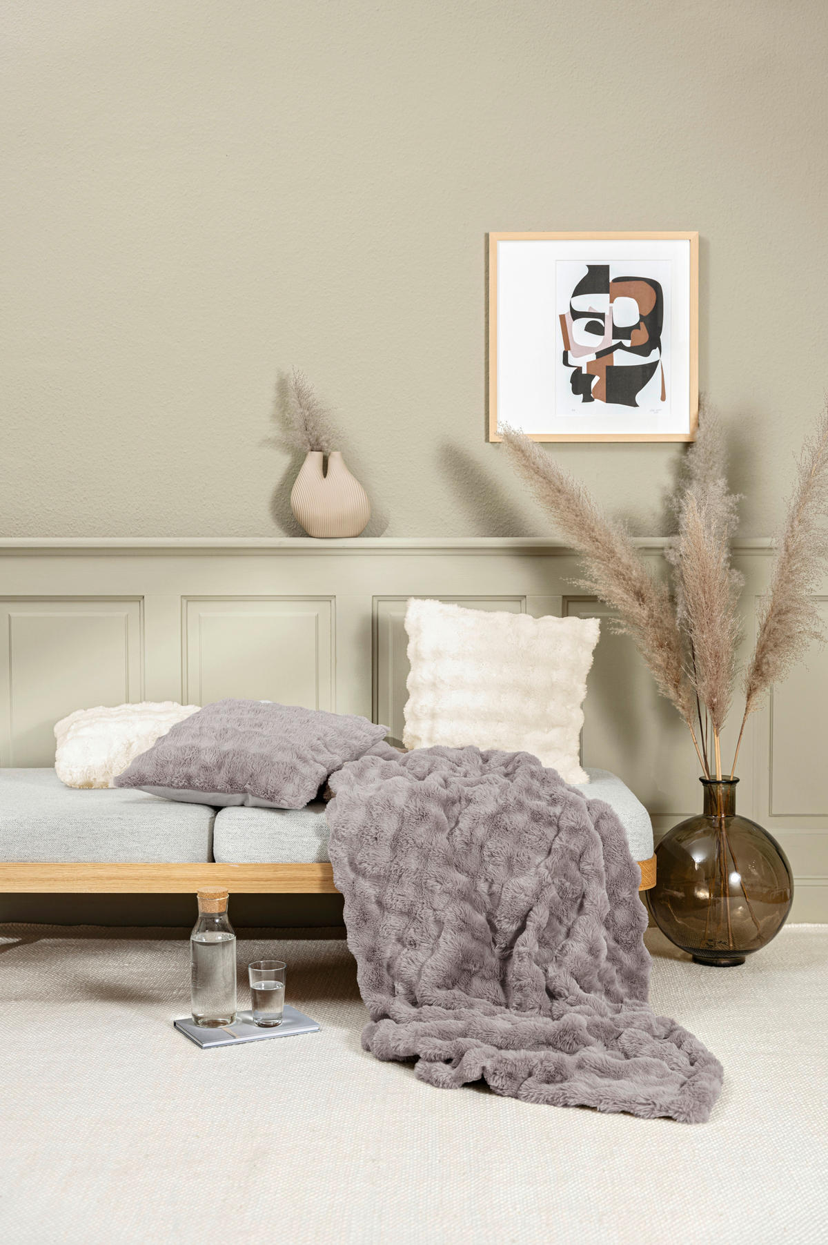 DECKE ALINE 140/200 cm  - Naturfarben, Basics, Textil (140/200cm)