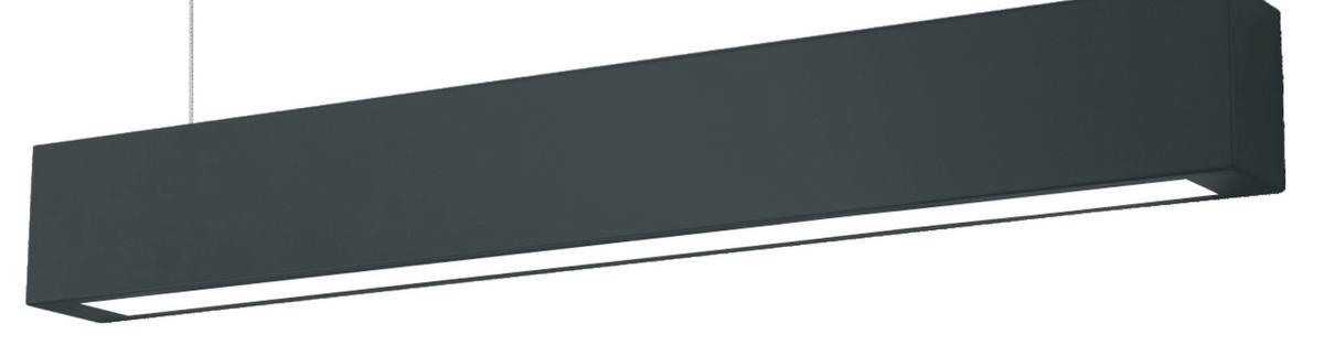 HÄNGELEUCHTE Ibros 150/63/5.5 cm  - Schwarz, Design, Metall (150/63/5.5cm)