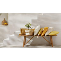 SITZKISSEN 38/38/4 cm  - Goldfarben, Basics, Textil (38/38/4cm) - Bio:Vio