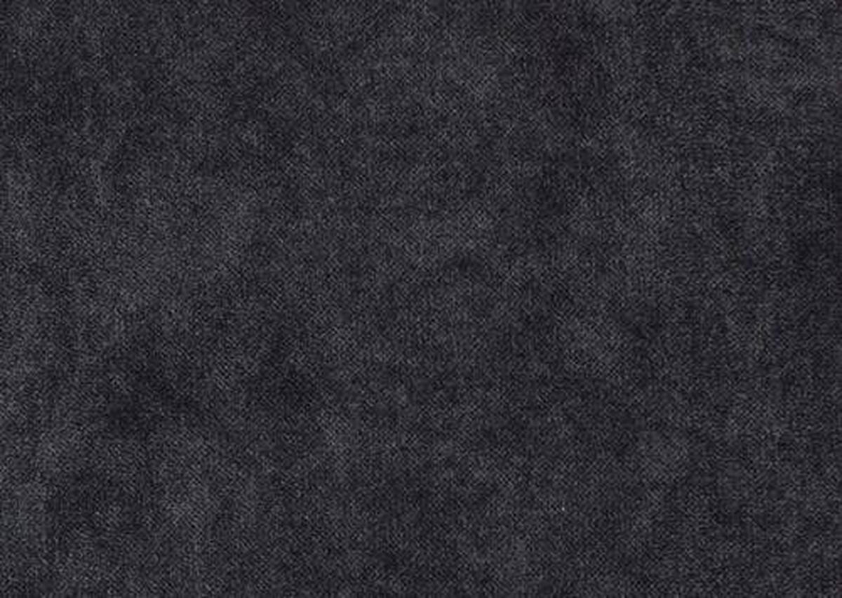 ECKSOFA in Velours Graphitfarben  - Schwarz/Graphitfarben, Design, Textil/Metall (261/191cm) - Stylife