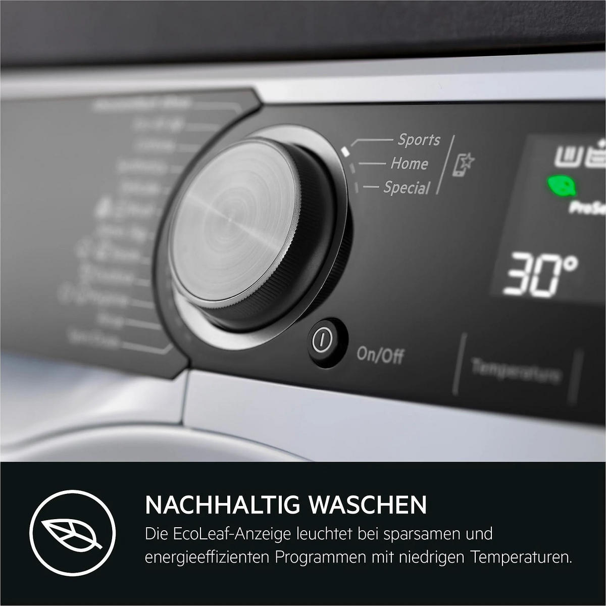 WASCHMASCHINE LR7D70490   - Schwarz/Weiß, Basics, Kunststoff/Metall (59,6/84,7/57,7cm) - AEG