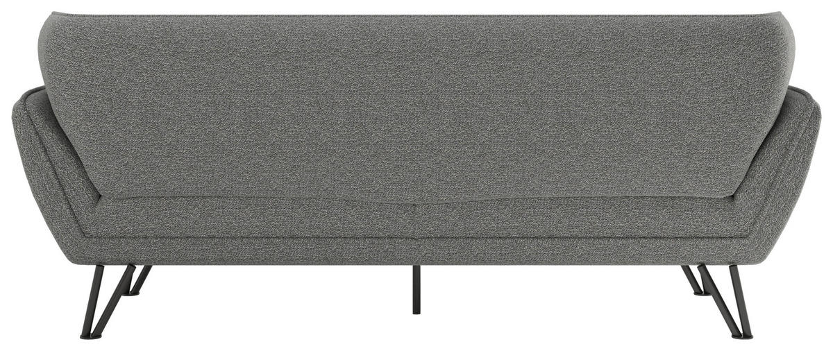 3-SITZER-SOFA in Webstoff Anthrazit  - Anthrazit, MODERN, Textil/Metall (228/81/89cm) - MID.YOU