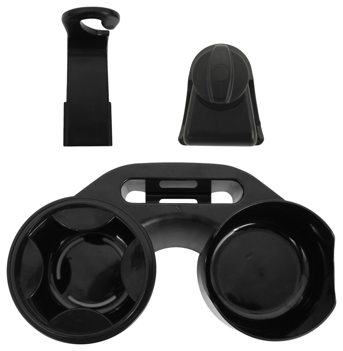 BECHERHALTER  - Schwarz, Basics, Kunststoff (22/9,5/6,5cm) - My Baby Lou