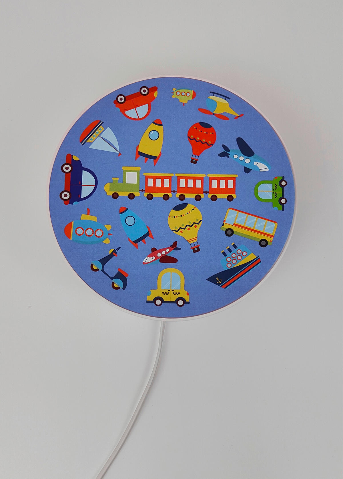 DĚTSKÉ NÁSTĚNNÉ SVÍTIDLO, 25/25/8 cm - bílá/vícebarevná, Basics, plast (25/25/8cm)