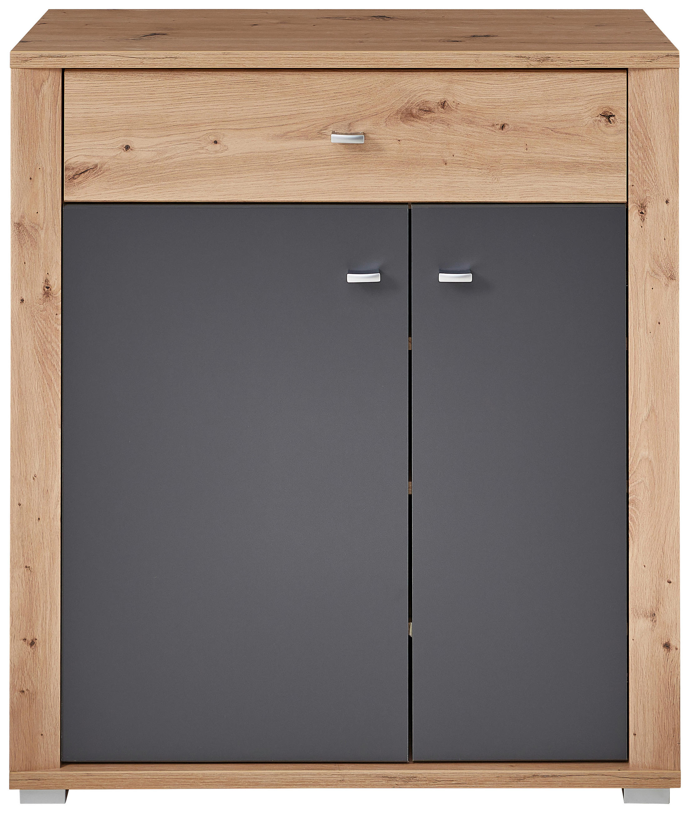 ORMAR ZA OBUĆU  boje grafita, hrast Artisan  drvni materijal     - srebrne boje/boje grafita, Design, drvni materijal/metal (86/103/38cm) - Xora