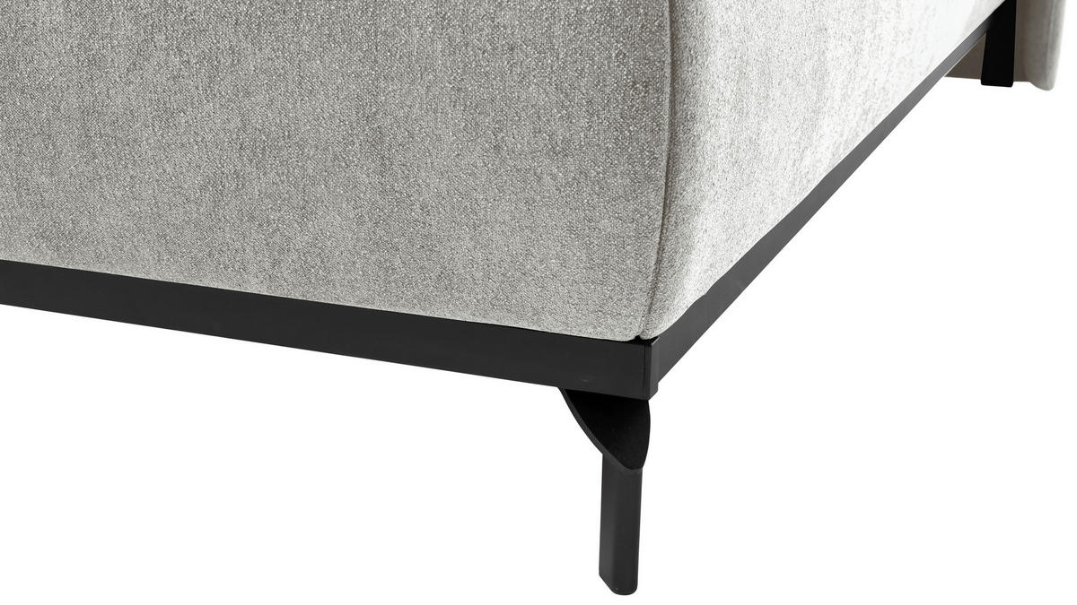 POLSTERBETT 180/200 cm  in Taupe  - Taupe/Schwarz, Modern, Holzwerkstoff/Textil (180/200cm) - MID.YOU