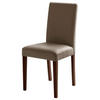 STUHL  in Lederlook  - Buche Kolonial/Cappuccino, Konventionell, Holz/Textil (44/92/57cm) - Carryhome