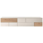 SIDEBOARD Weiß, Eiche Artisan  250/52/45 cm  - Silberfarben/Weiß, Design, Holzwerkstoff/Kunststoff (250/52/45cm) - Moderano