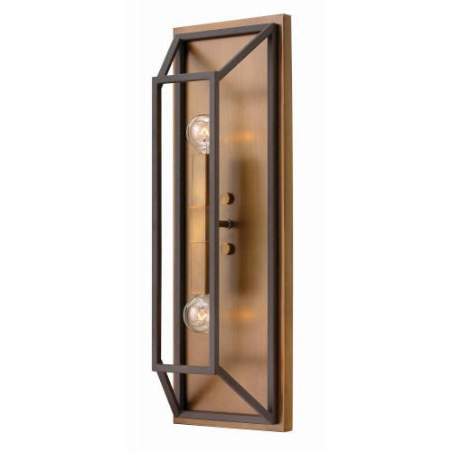 SVJETILJKA ZIDNA Fulton  - brončane boje/crna, Konvencionalno, metal (19/23,5/56,6cm) - Elstead Lighting