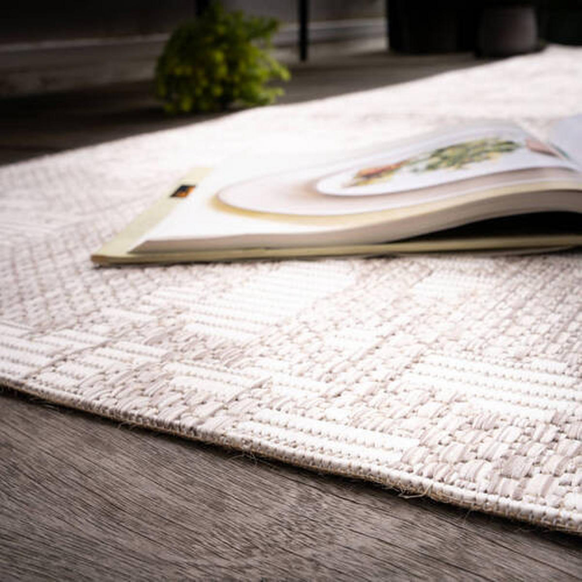 FLACHWEBETEPPICH 240/340 cm My Tallinn  - Taupe, Design, Textil (240/340cm)