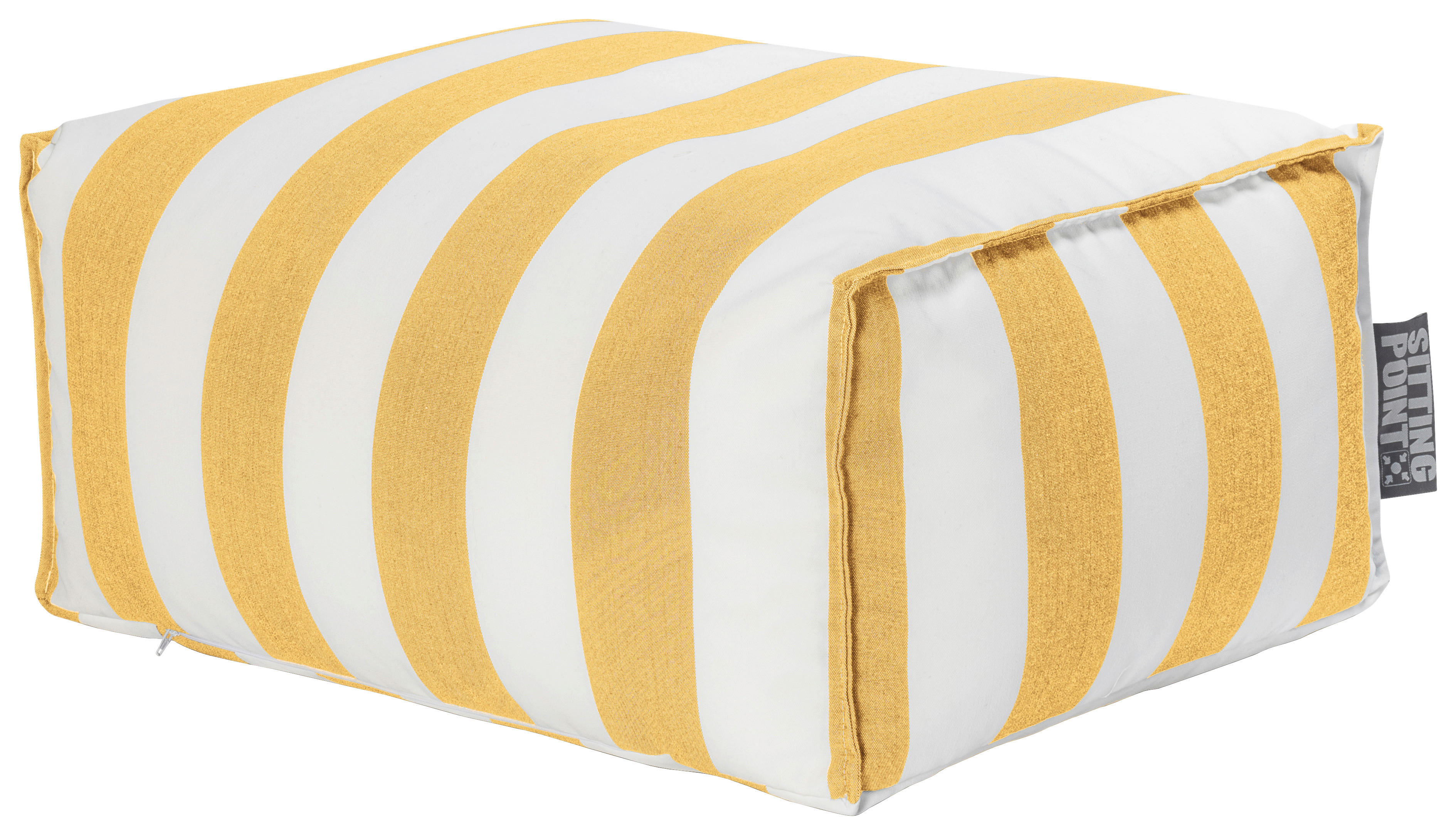 OUTDOORSITZSACK 100 l  - Gelb/Weiß, LIFESTYLE, Textil (65/35/55cm)